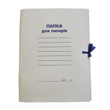 Папка на зав'язках, А4, картон 0,35 мм, клеєний клапан "Папка для паперів" BM.3356