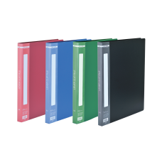 Папка пластикова з боковим притиском, A4 , асорті BM.3402-99