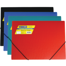 Папка на гумках, JOBMAX, А4, матовий непрозор.пластик, асорті BM.3911