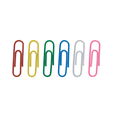 Скрiпки кольорові, 28 мм, круглі, 100 шт. в карт.упаковці BM.5015