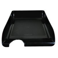 Лоток для паперів горизонтальний JOBMAX, чорний BM.6000